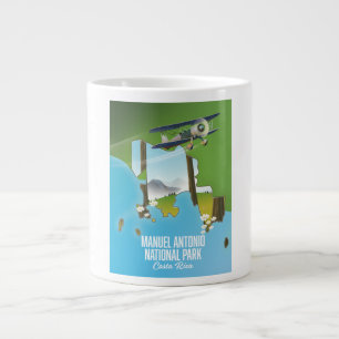 Karte des Nationalparks Manuel Antonio, Costa Rica Jumbo-Tasse
