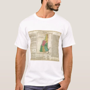 Karte des New Hampshire T-Shirt