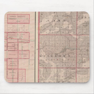 Karte des Newton-Landkreises mit Goodland und Kent Mousepad