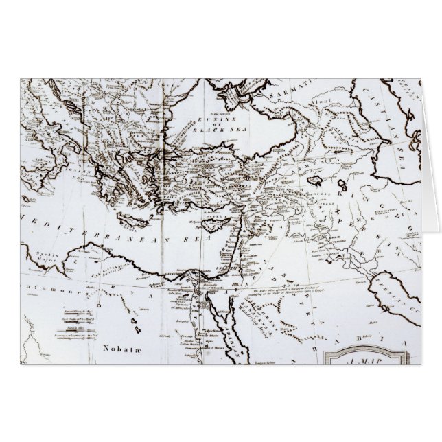 Karte des Ostteils des römischen Reiches (Vorderseite (Horizontal))