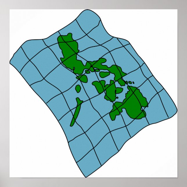 Karte des Philippinen-Posters Poster (Vorne)