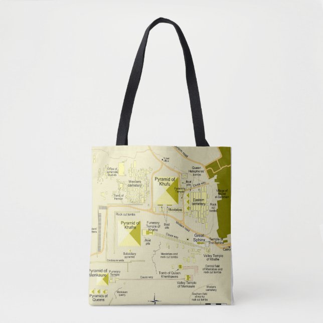 Karte des Pyramidenkomplexes Diagramm Tasche (Vorderseite)