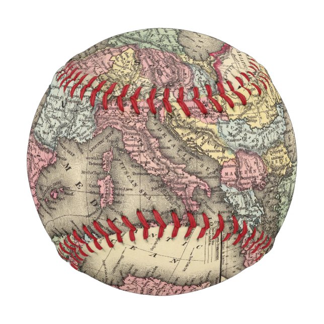 Karte des Römischen Reiches Baseball (Vorderseite)