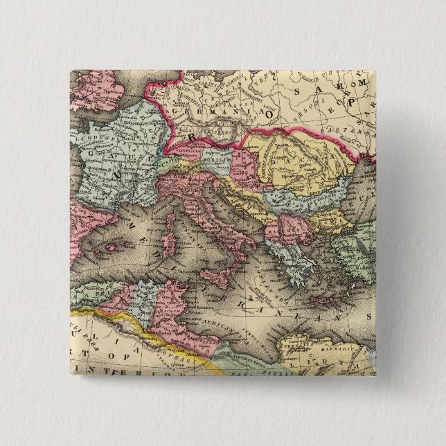 Karte des Römischen Reiches Button (Vorderseite)