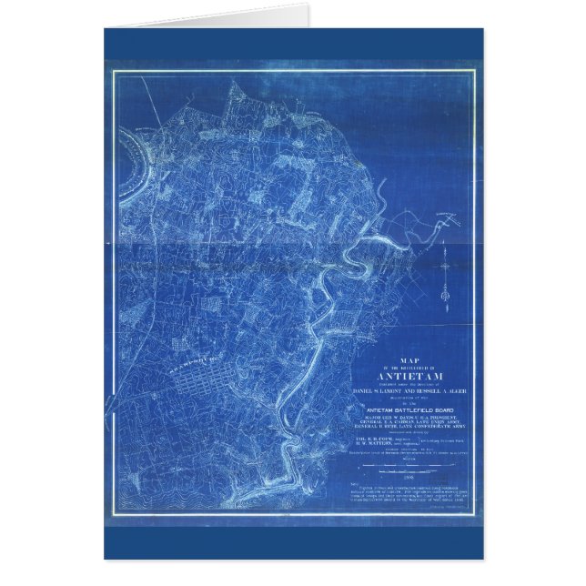 Karte des Schlachtfeldes von Antietam (1898) (Vorne)