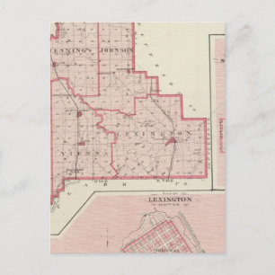 Karte des Scott Landkreises mit Lexington, Schottl