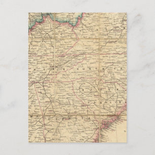 Karte des Sitzes des Zivilen Krieges in Amerika