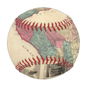 Karte des Sonoma-Landkreises Kalifornien Baseball