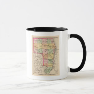 Karte des St Clair Landkreises, Michigan Tasse
