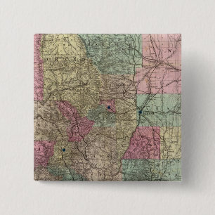 Karte des Staat von Colorado Button