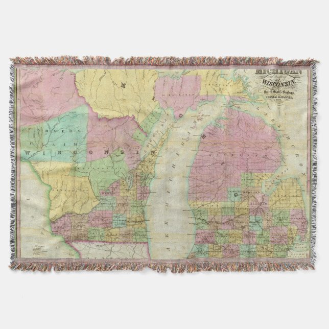 Karte des Staat von Michigan Decke (Vorderseite)