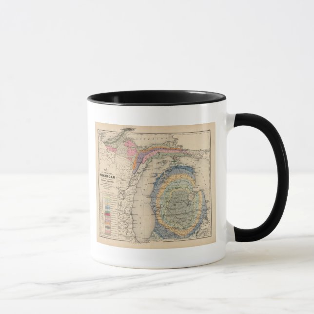 Karte des Staat von Michigan Tasse (Rechts)