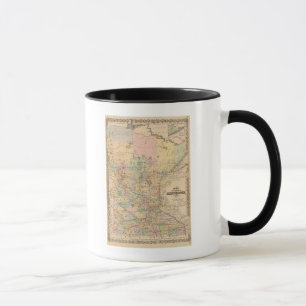 Karte des Staat von Minnesota, 1874 Tasse