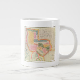 Karte des Staat von Texas   1835 Jumbo-Tasse
