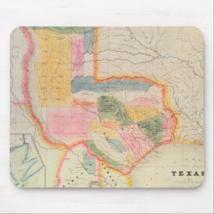 Karte des Staat von Texas   1835 Mousepad