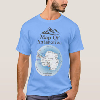 Karte des südlichen Kontinents der Antarktis 1 T-Shirt