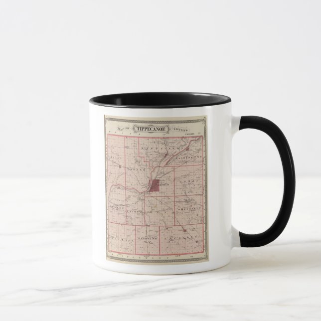 Karte des Tippecanoe-Landkreises Tasse (Rechts)