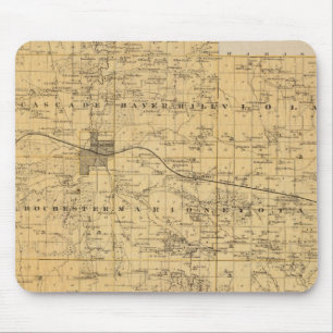 Karte des überlasteten Landkreises, Minnesota Mousepad
