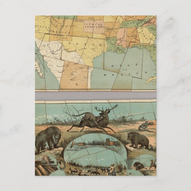 Karte des USA 2 (Vorderseite)