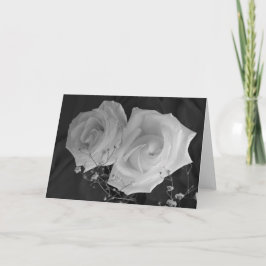 Karte des Valentines Tages- weiße Rosen