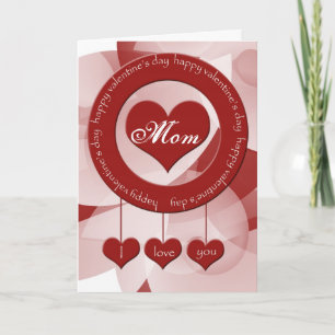 Karte des Valentines Tagesfür Mama