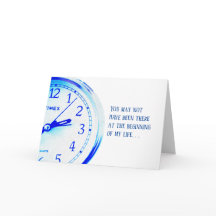 Karte des Vaters - Blaue Uhr