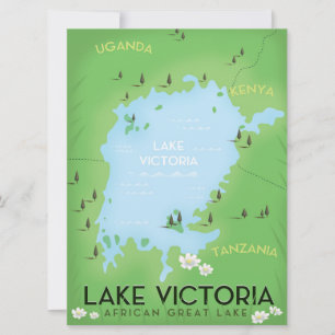 Karte des Viktoriasees - Afrikas großer See Reise 