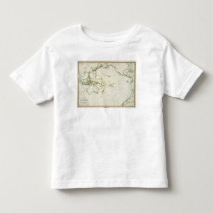 Karte des Vulkan-Gürtels Kleinkind T-shirt