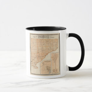 Karte des Warren-Landkreises mit Plan of West Liba Tasse