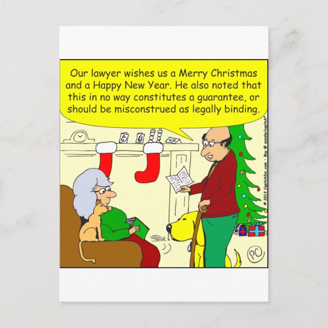 Karte des Weihnachten x08 von unserem Rechtsanwalt (Vorderseite)