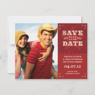 Karte des Western-Fotos Save the Date