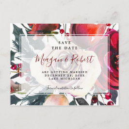 Karte des Winterweihnachtsfeiertags Save the Date