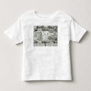 Karte des zivilen Krieges England und der Ansicht Kleinkind T-shirt