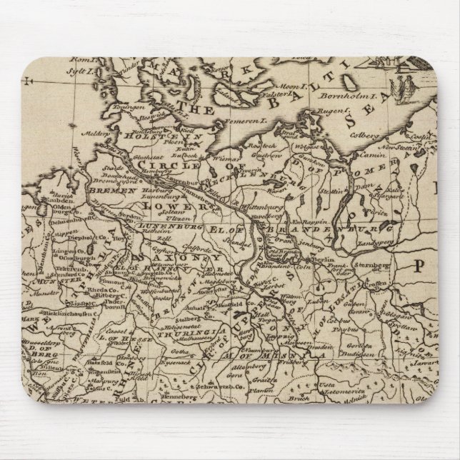 Karte Deutschlands Mousepad (Vorne)