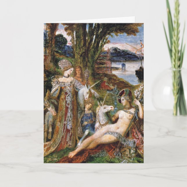 Karte: Die Einhörner Feiertagskarte (Vorderseite)