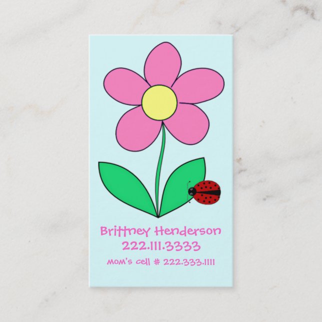 Karte die Sicherheit des Kindes (Vorderseite)