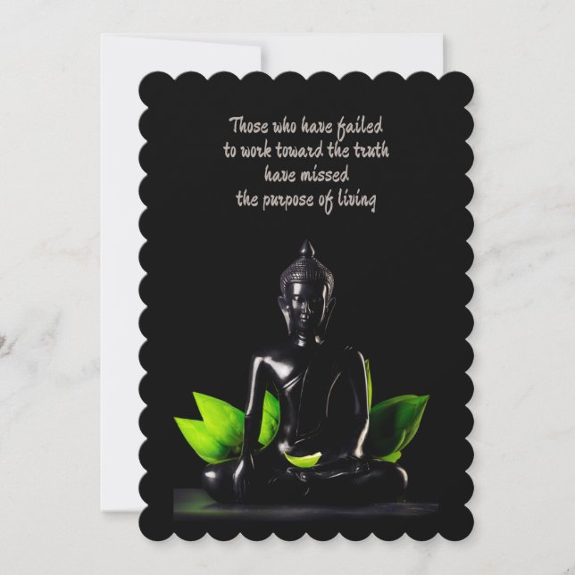 Karte/Einladung Buddha-Zitats 1 Einladung (Vorderseite)