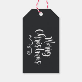 Karte etikettiert für Geschenk Merry Christmas Geschenkanhänger