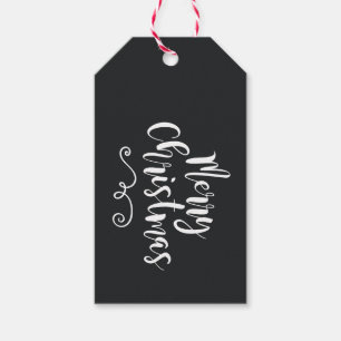 Karte etikettiert für Geschenk Merry Christmas Geschenkanhänger