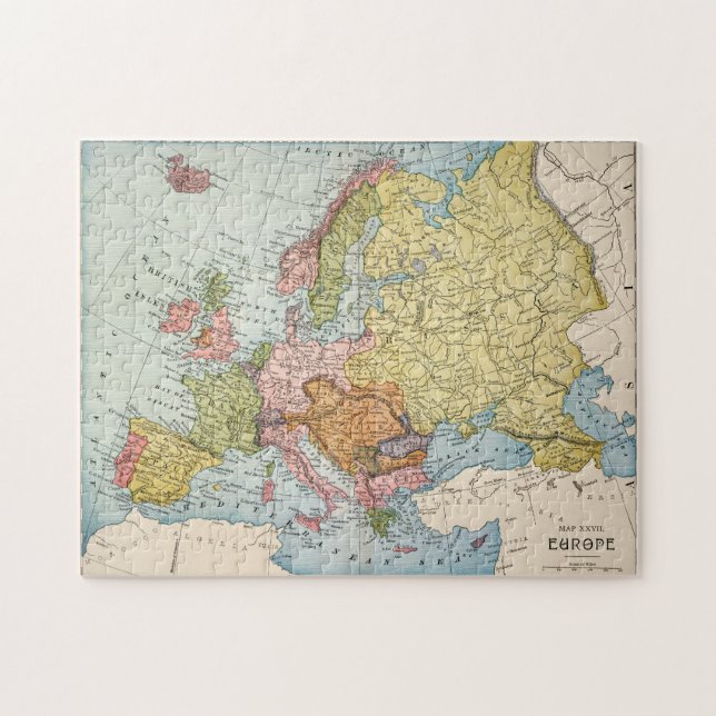 KARTE: EUROPA, 1885 (Horizontal)