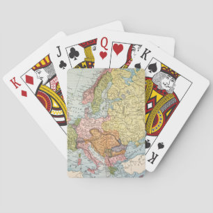 KARTE: EUROPA, 1885 SPIELKARTEN
