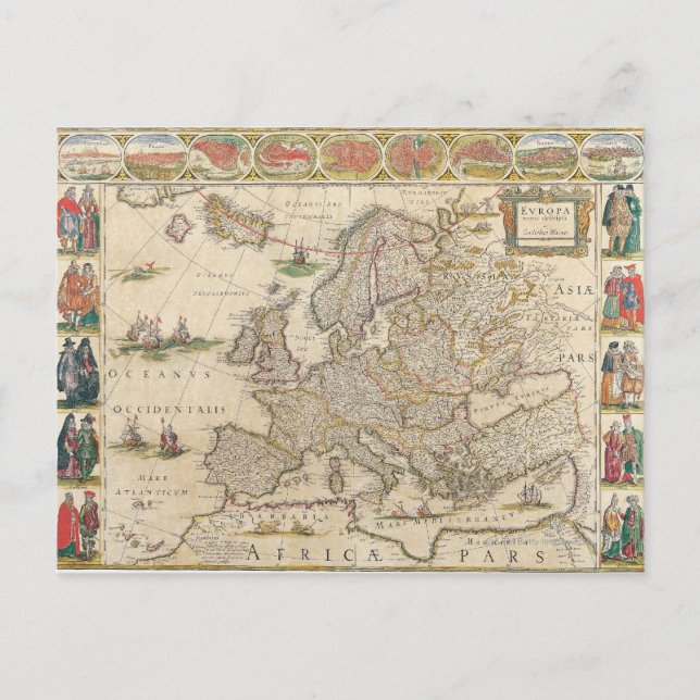 Karte Europas 6 (Vorderseite)