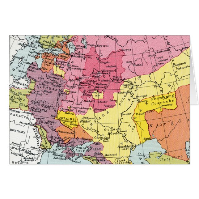 KARTE: EXPANSION RUSSLANDS (Vorderseite (Horizontal))