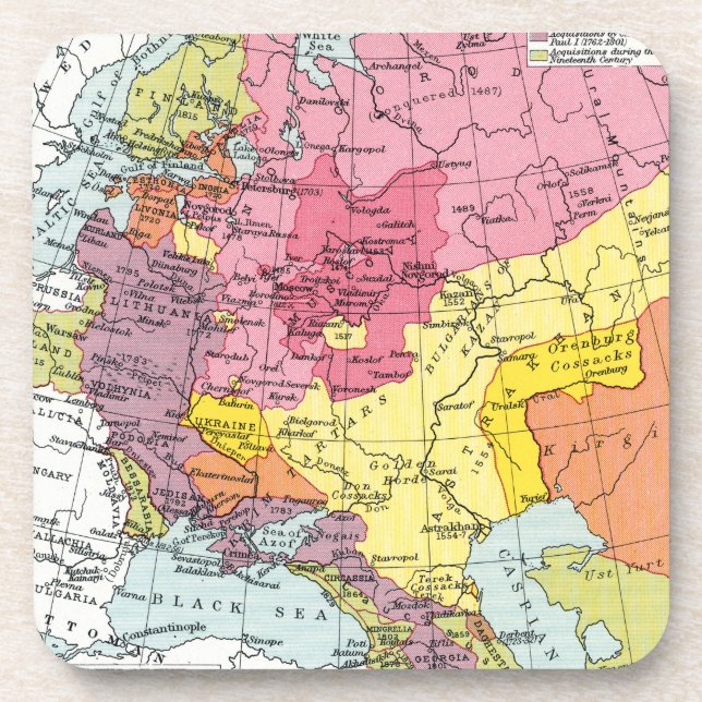 KARTE: EXPANSION RUSSLANDS GETRÄNKEUNTERSETZER (Vorderseite)
