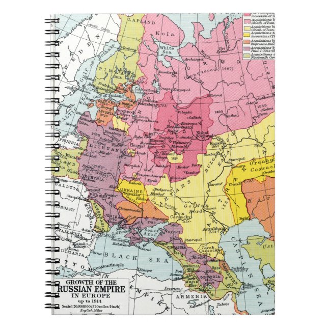 KARTE: EXPANSION RUSSLANDS NOTIZBLOCK (Vorderseite)