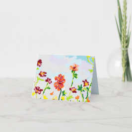 Karte : Federn in der Luft .