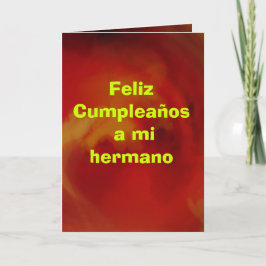Karte: Feliz Cumpleaños a mi hermano Karte