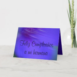 Karte - Feliz Cumpleaños ein MI hermana