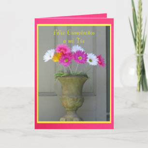 Karte - Feliz Cumpleaños ein MI Tía - Las