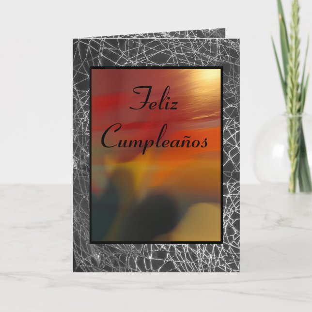 Karte: Feliz Cumpleaños Karte (Vorderseite)